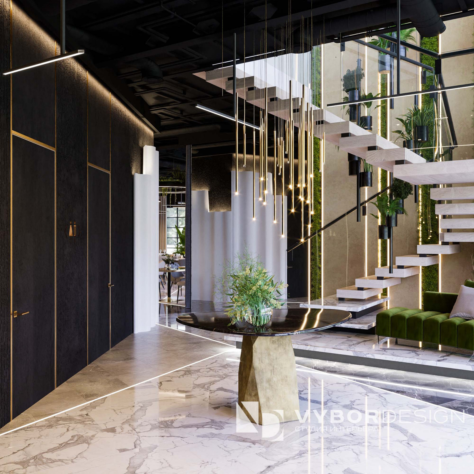 Дизайн интерьера ресторана Green Paradise