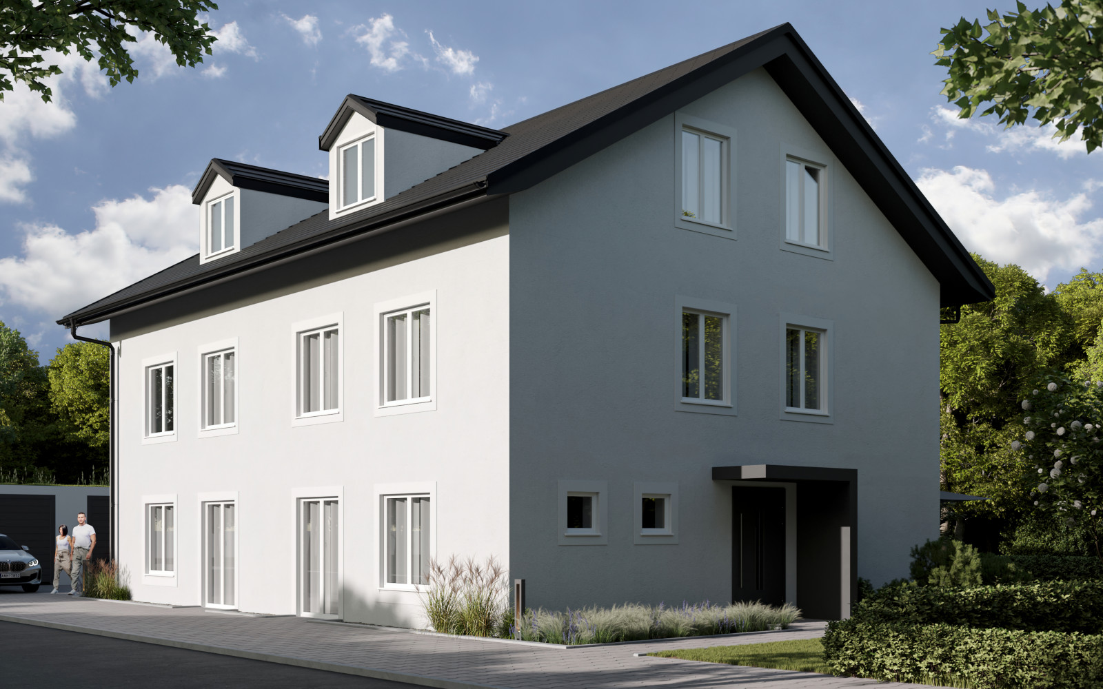 Hausansicht von der Straße