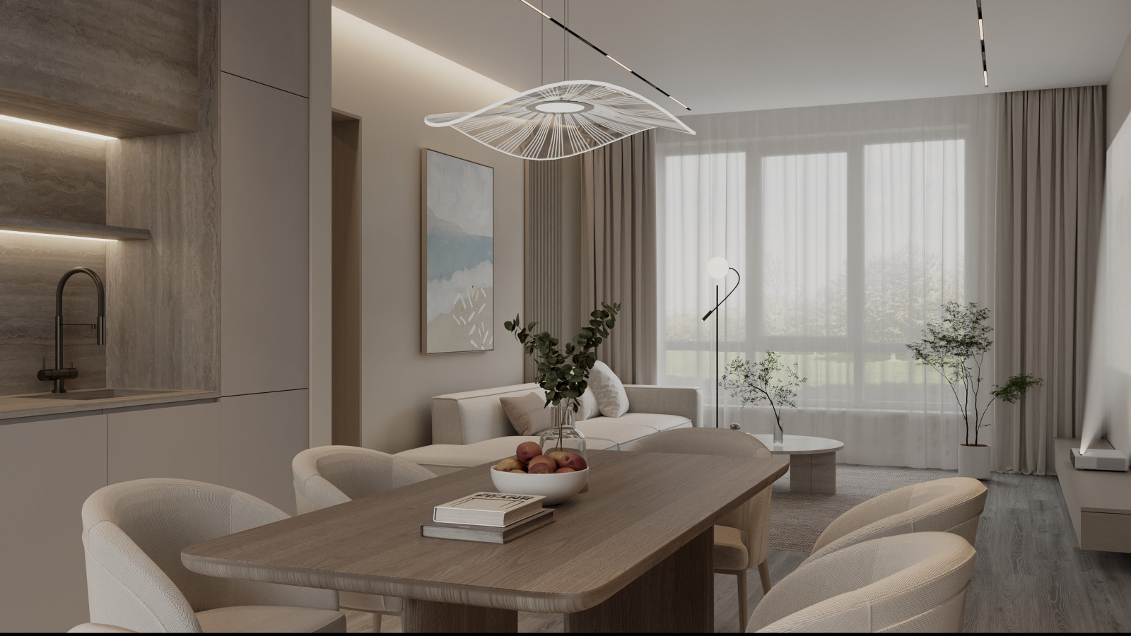 Гостиная в загородном доме