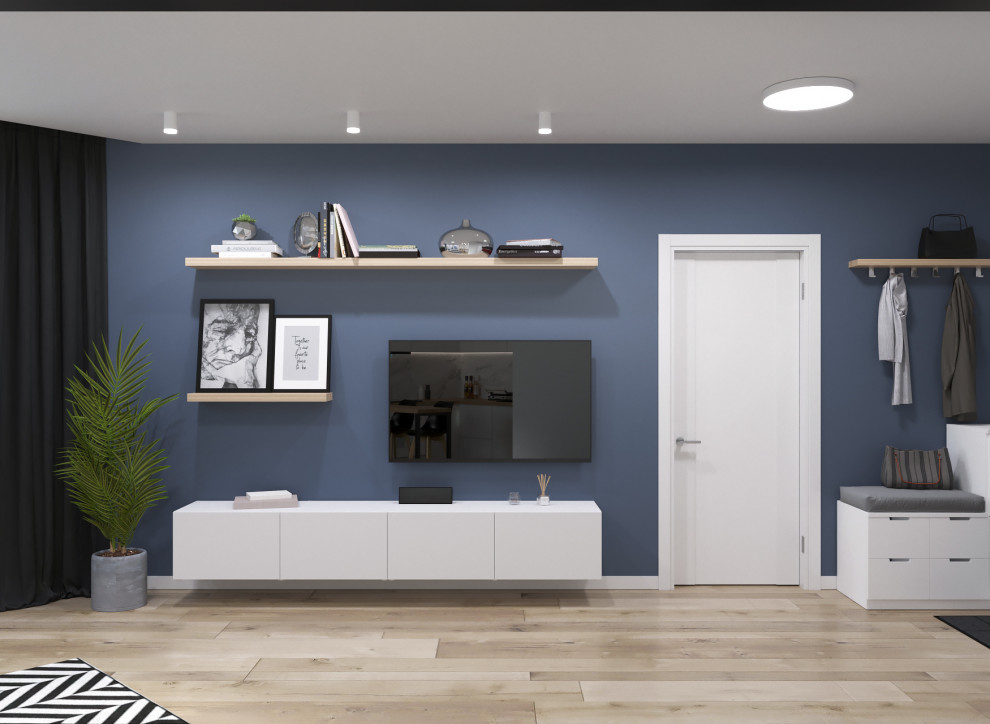 Евродвушка с объединенной кухней-гостиной