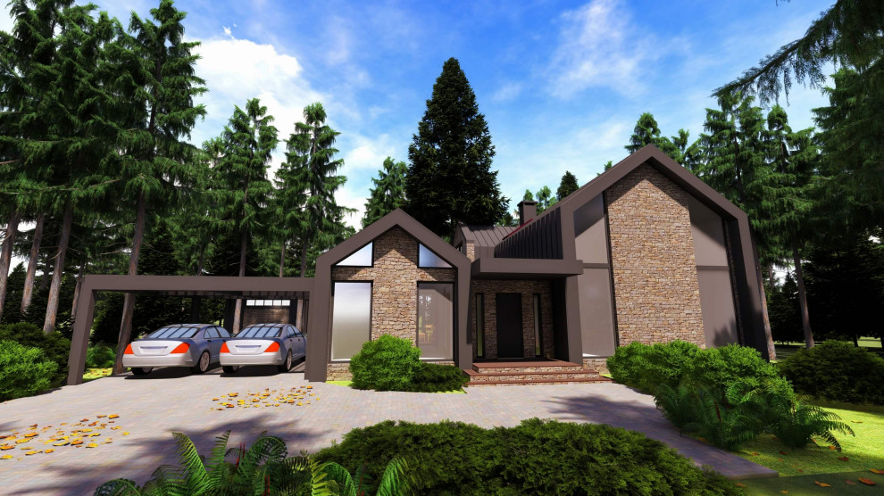 Обложка проекта: Дом в стиле Барнхаус (Barnhouse)