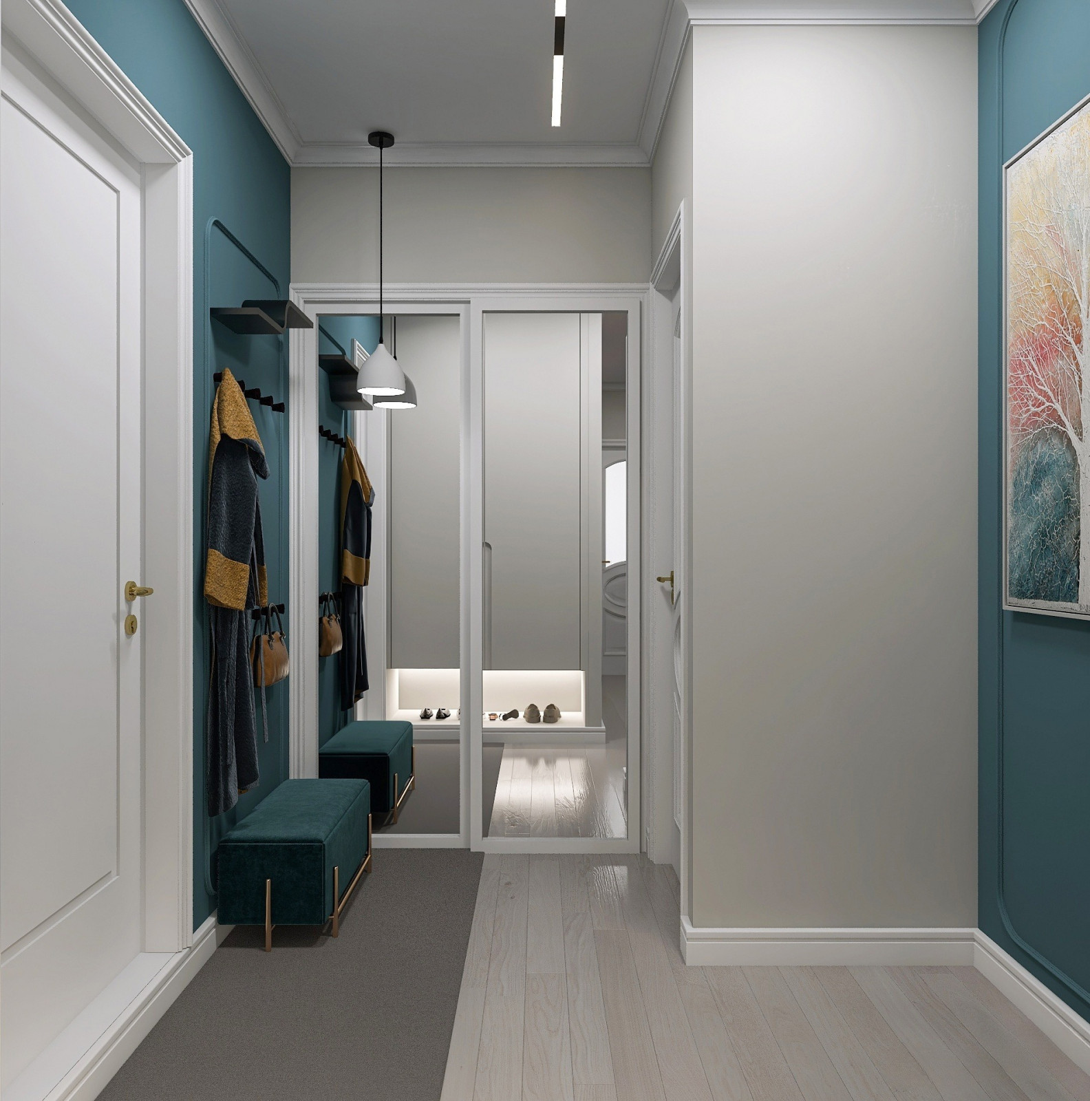 Трехкомнатная квартира в современном стиле