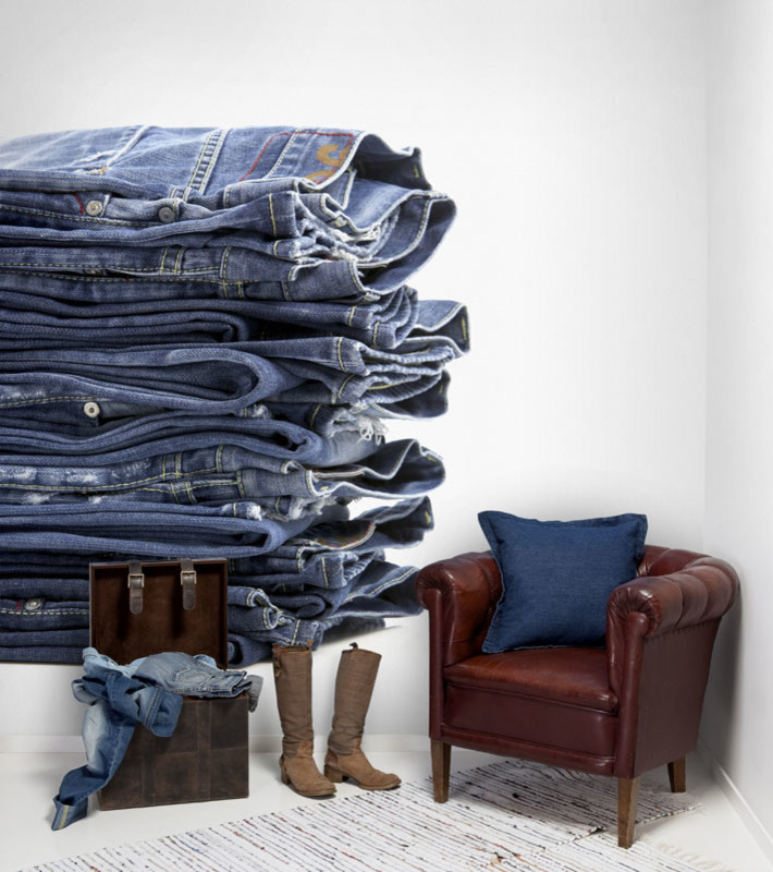 Микротренды: Джинсовый бум в интерьере