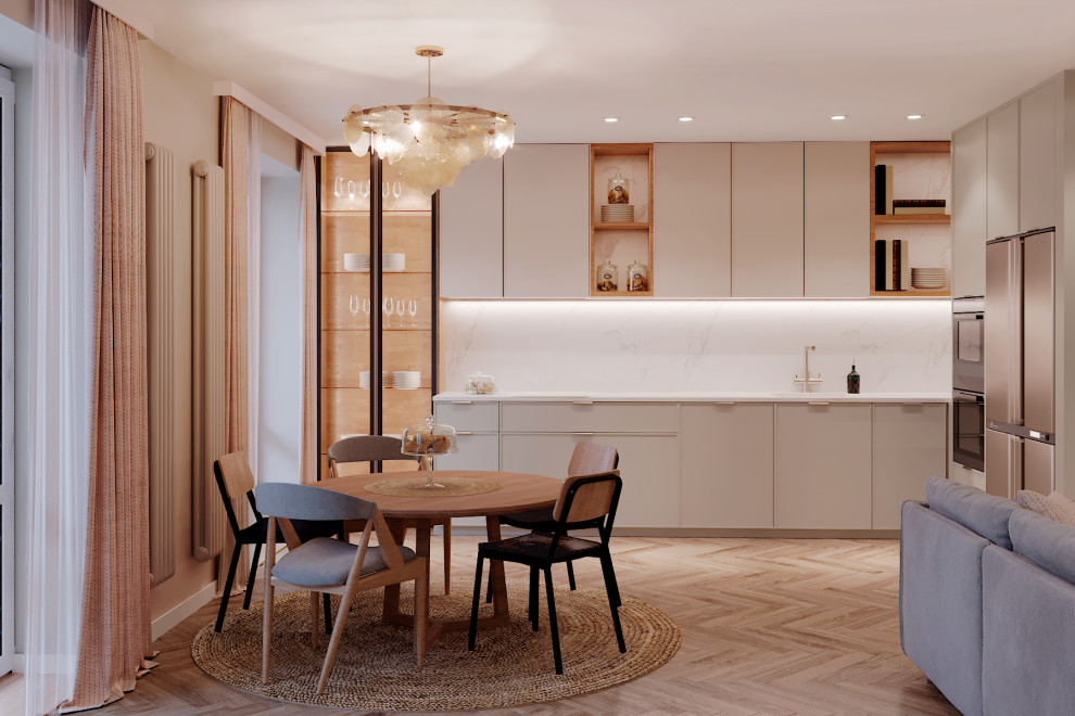 Квартира в мягких оттенках