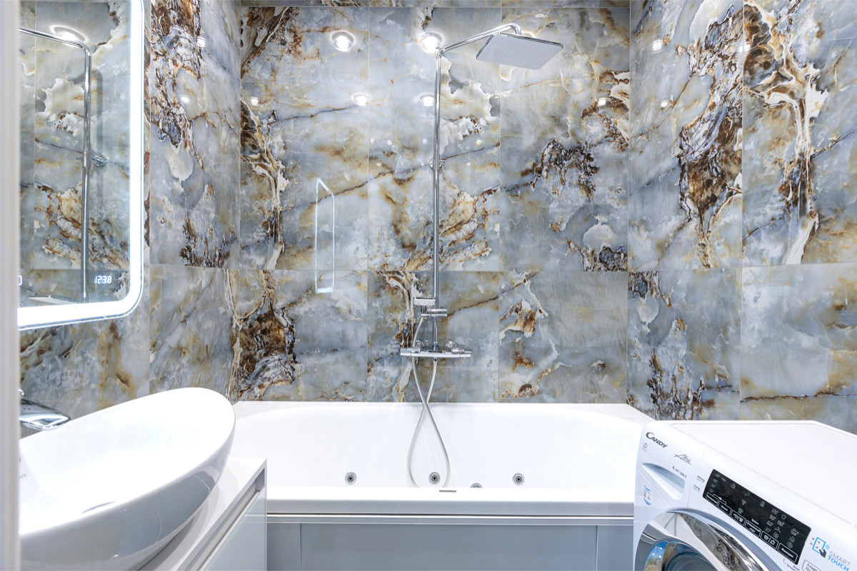 "Всплески жизни". Дизайн 3-х комнатной квартиры в современном стиле.