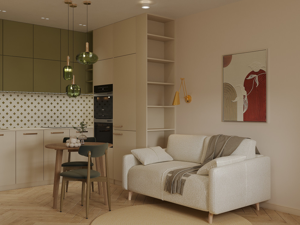 Дизайн 1-комнатной квартиры в ЖК Аквилон Leaves