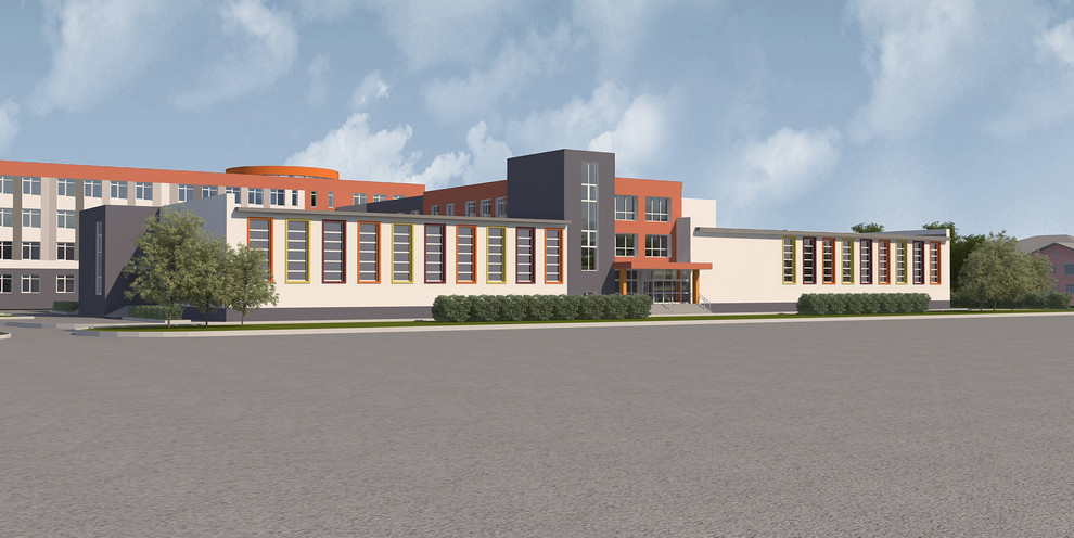 Дизайн-проект внешнего облика школы в г.Барнаул