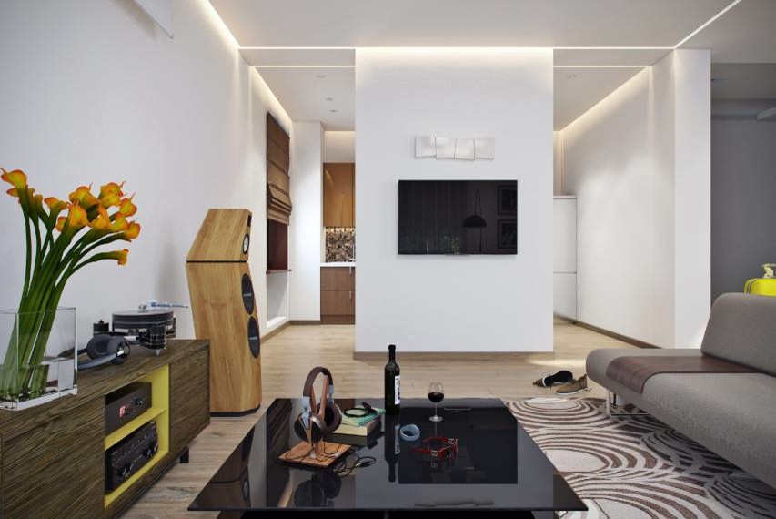 Интерьер загородного дома в Подмосковье.