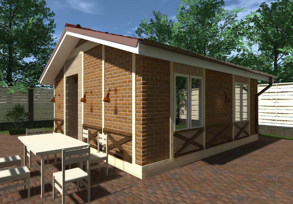 Дачный дом 6х6 из газобетона под ключ