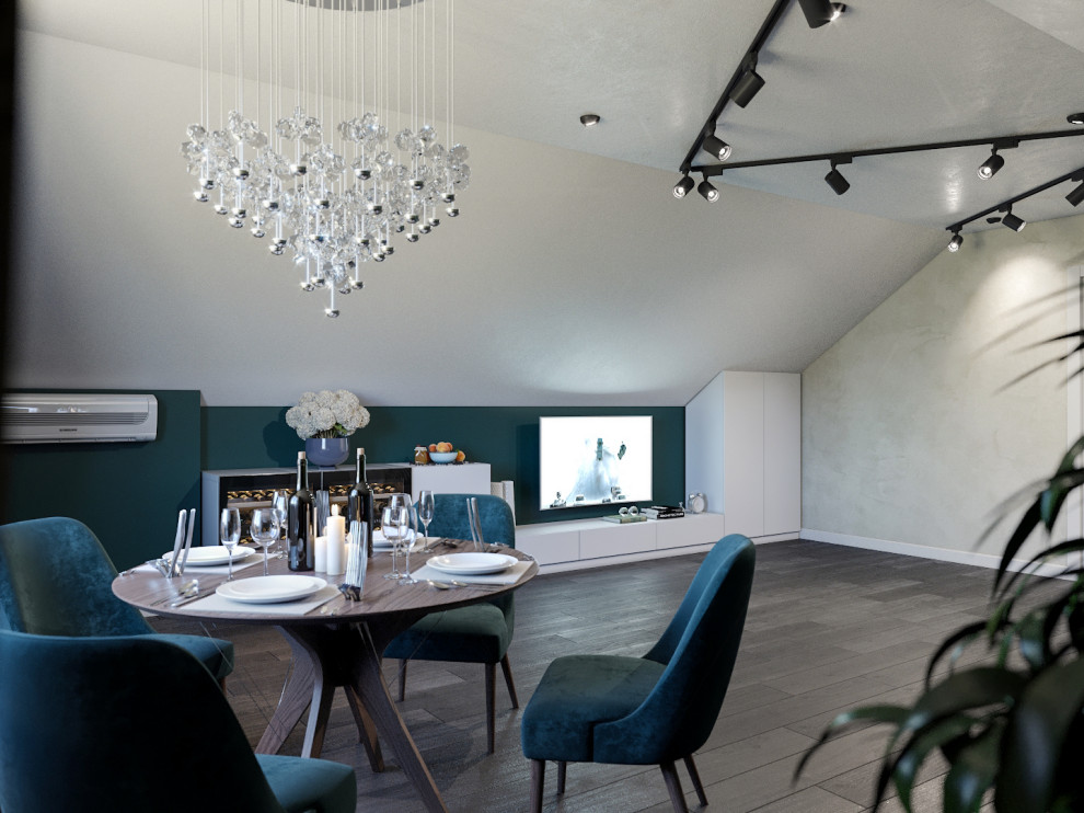 Дизайн интерьера мансарды дома (ул.Б.Зуевская)