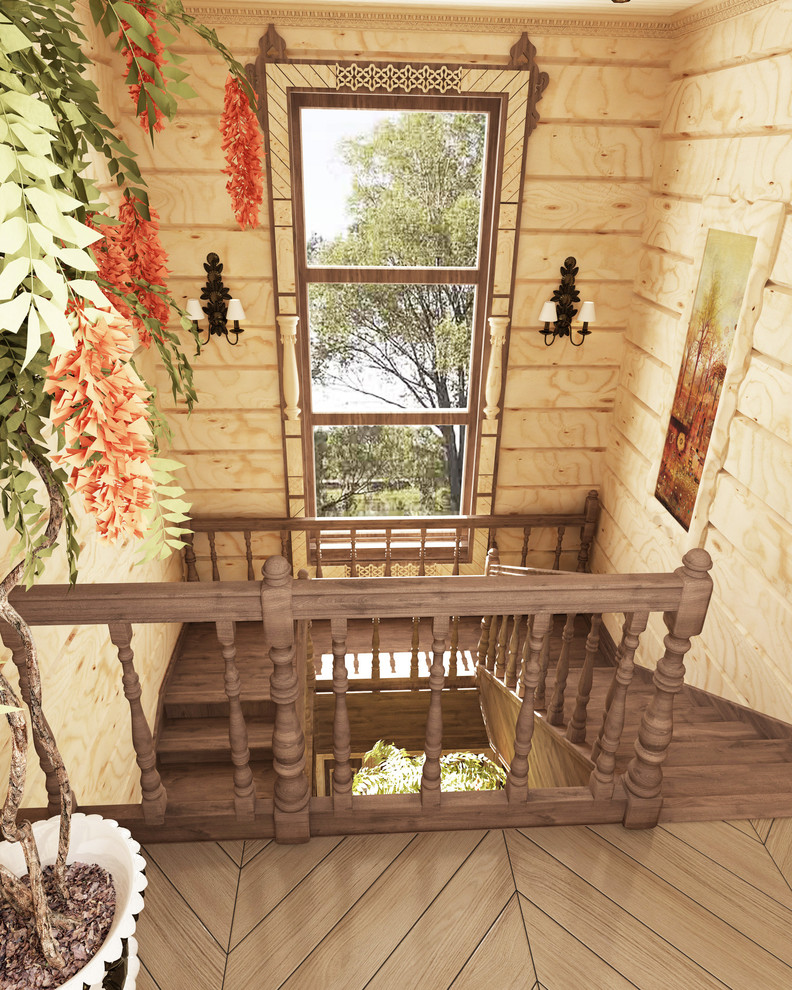 Интерьер загородного дома в стиле русско-европейское кантри