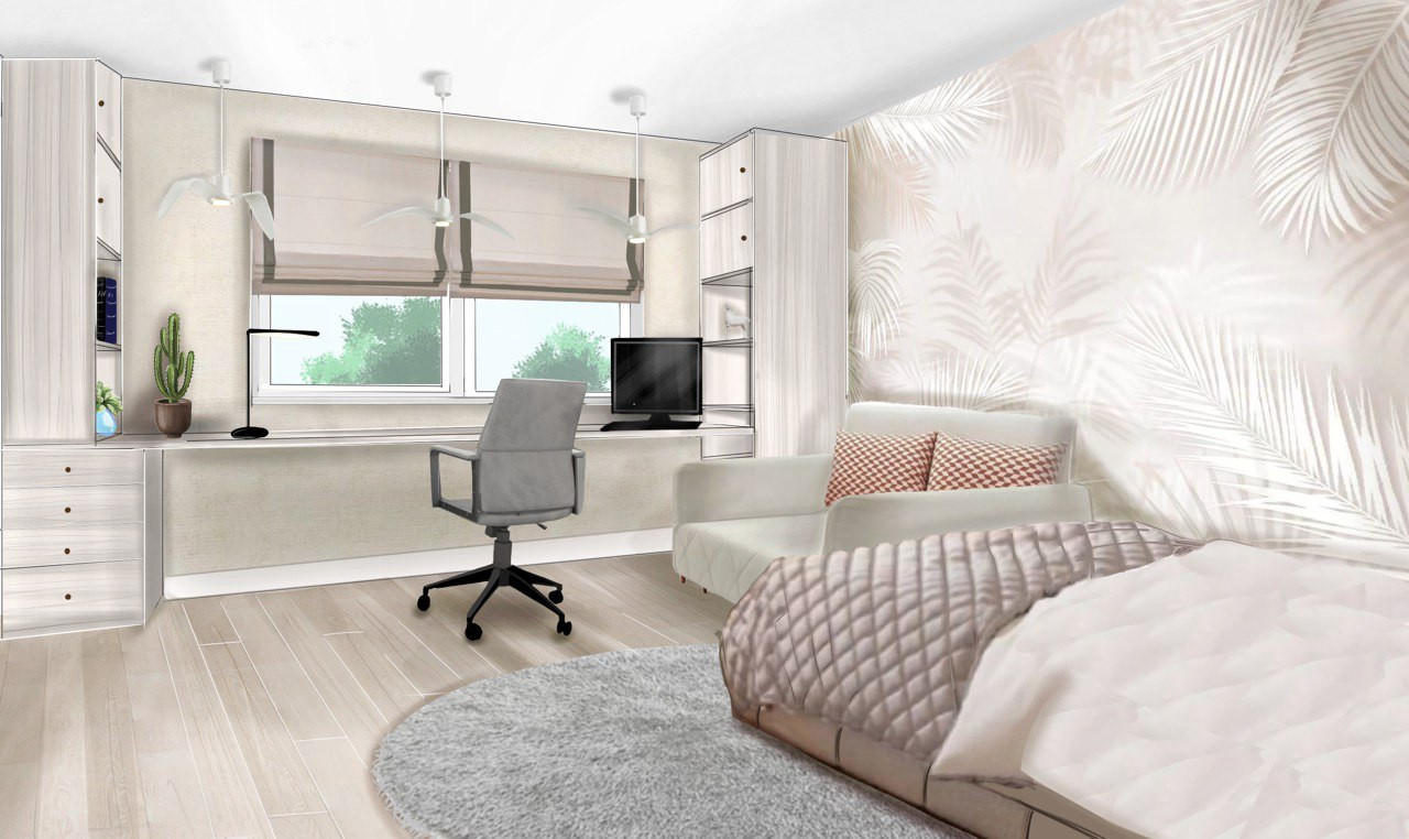 Обложка проекта: Дизайн-проект квартиры 55 кв.м. Москва