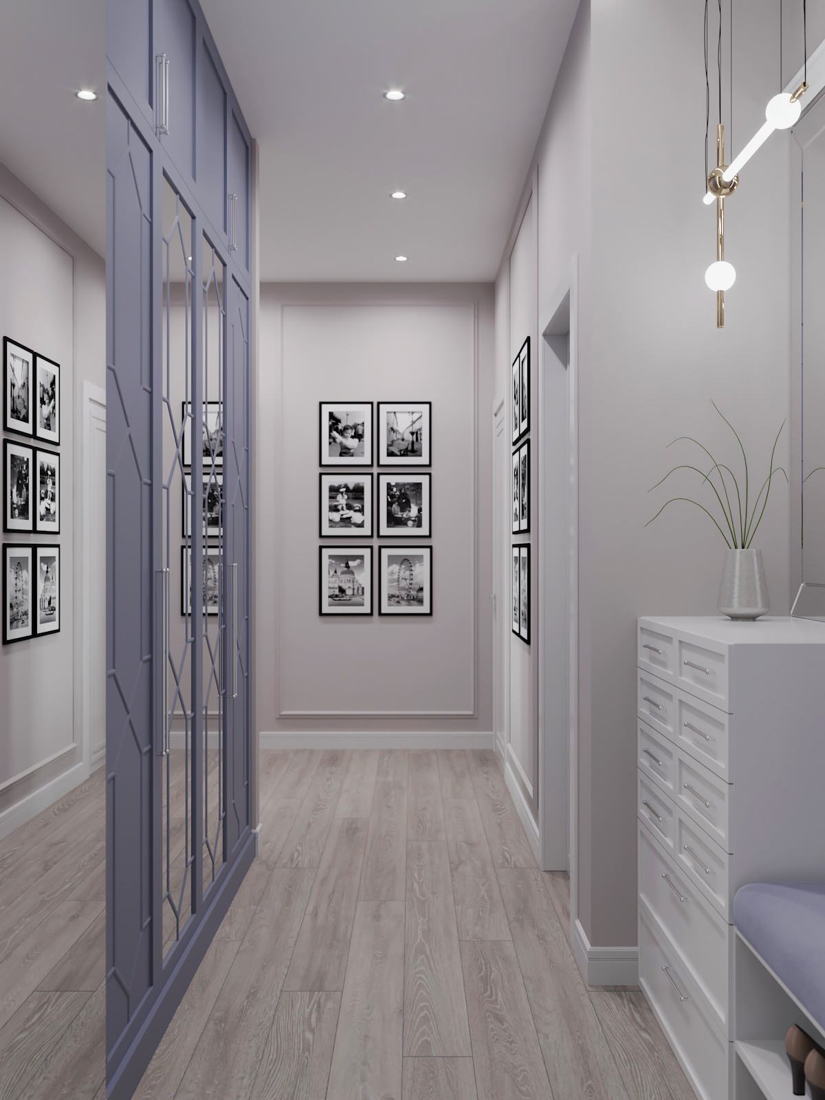 Квартира для большой семьи в леденцовых оттенках