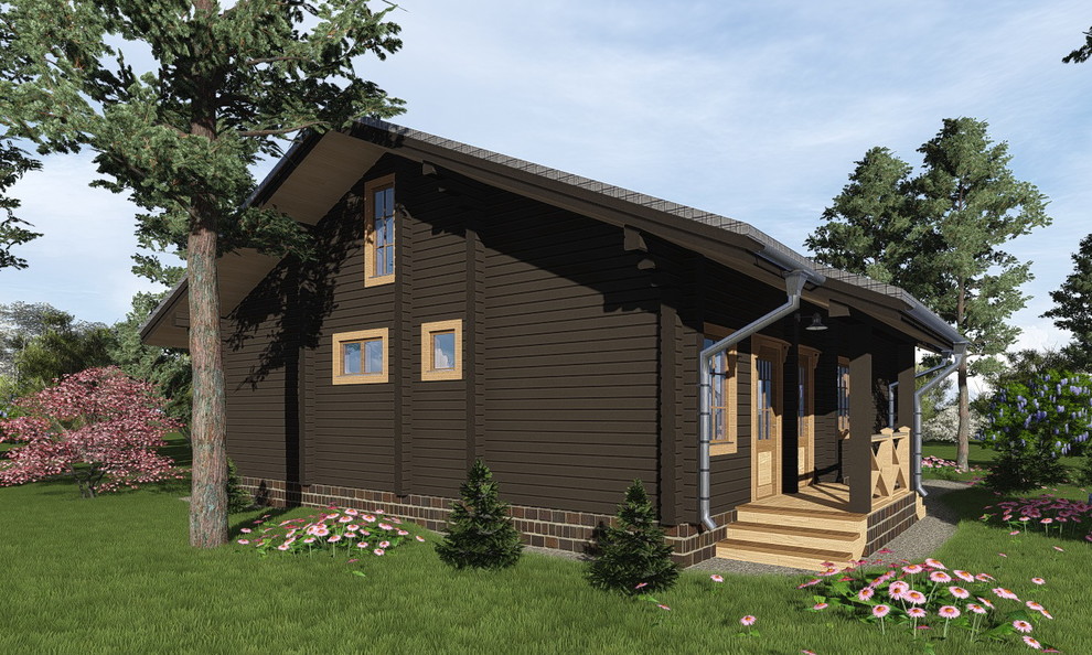 Дом из профилированного бруса 180х142.