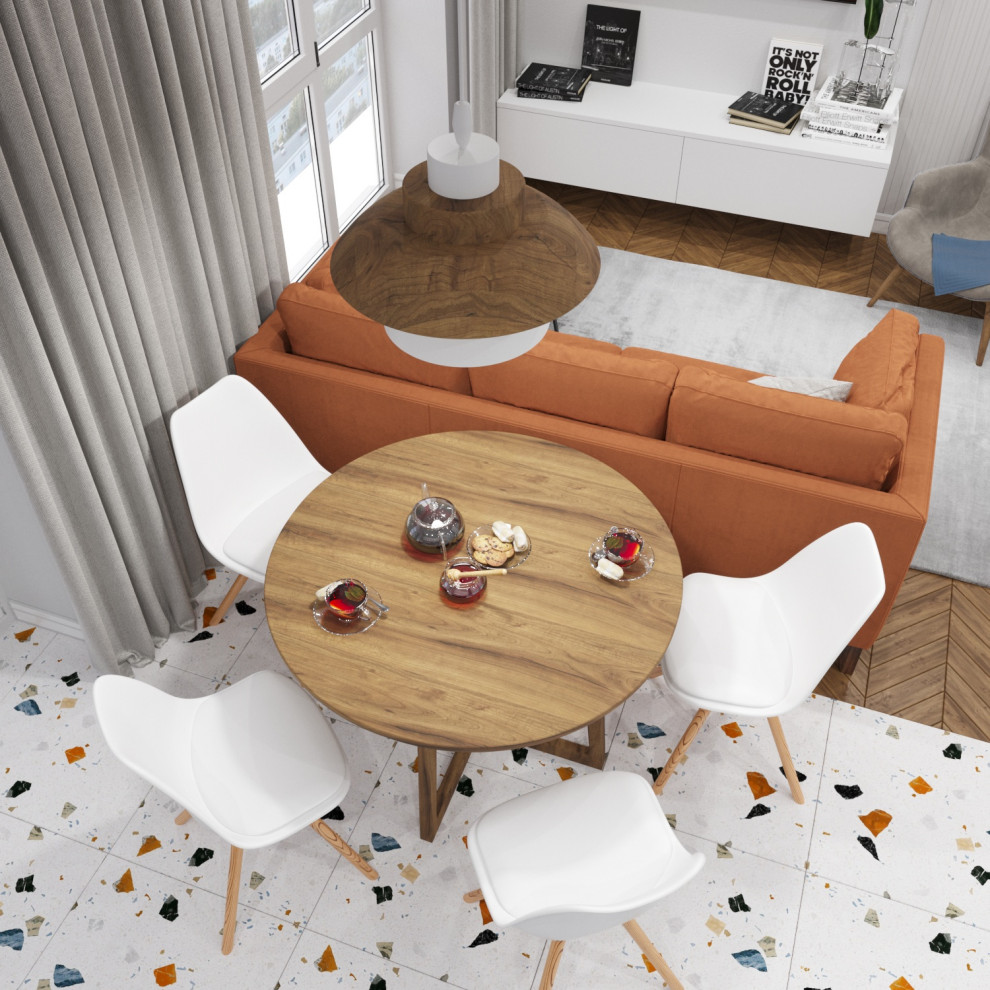 Дизайн интерьера однокомнатной квартиры 33 кв. м ЖК Дубрава