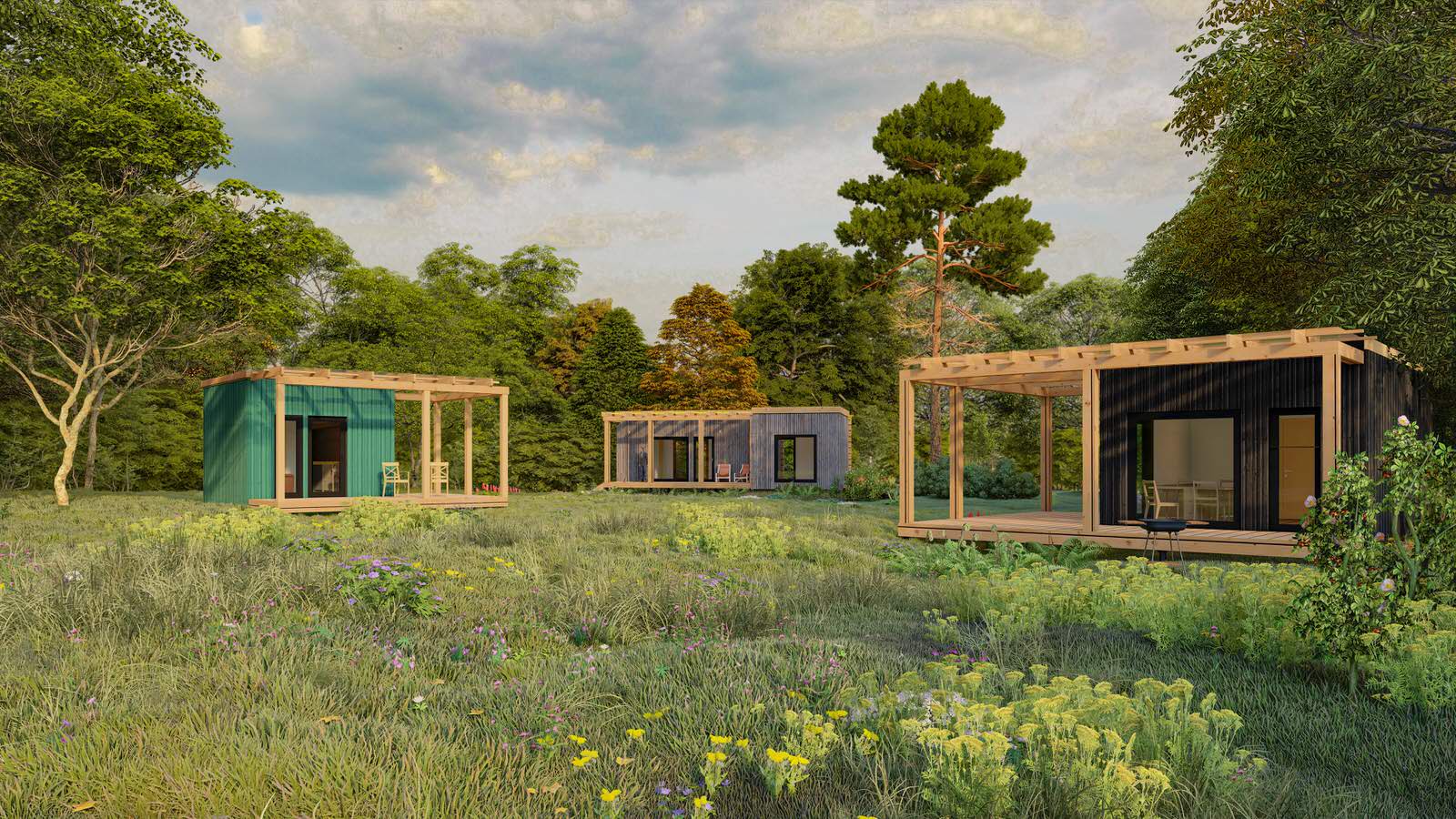 Домики для базы отдыха