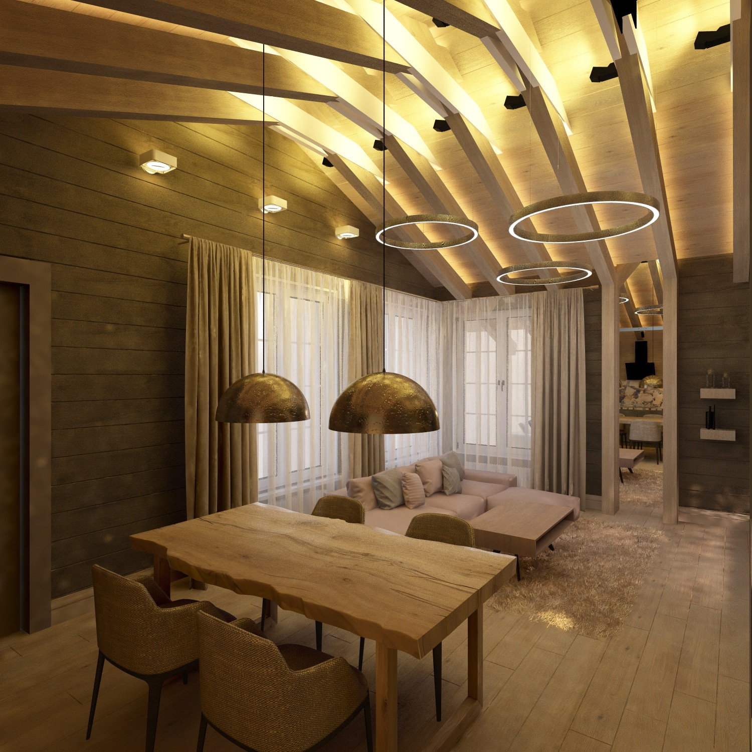 Обложка проекта: Кухня-Гостиная в доме