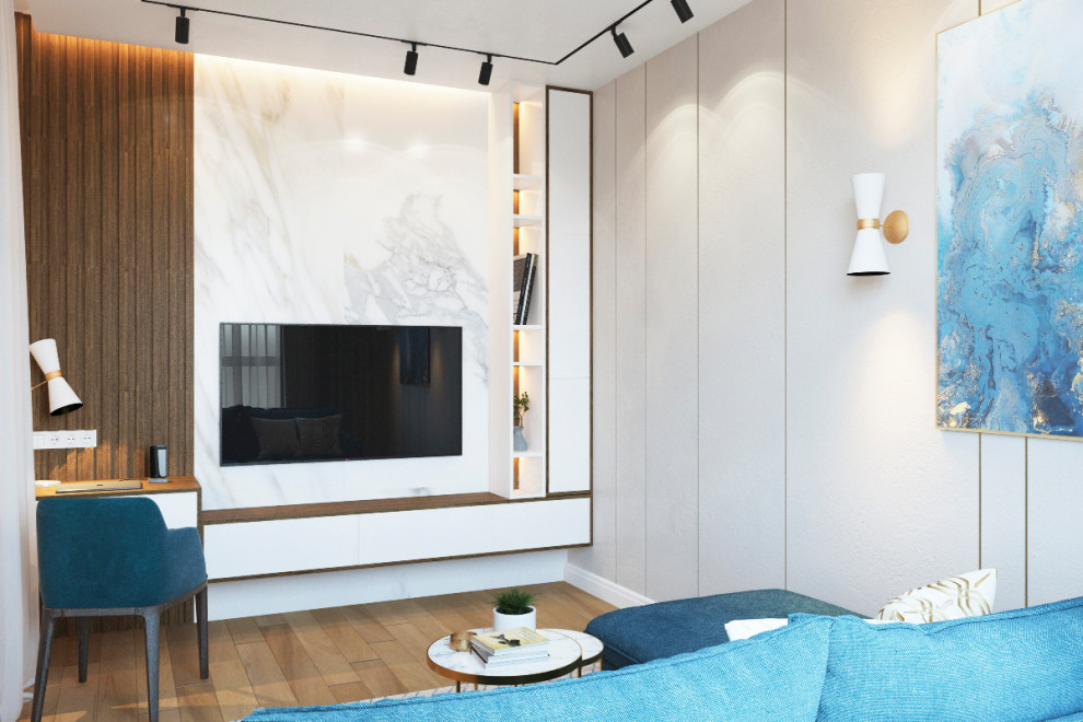 Дизайн-проект квартиры в современном стиле 90 м.кв г. Москва