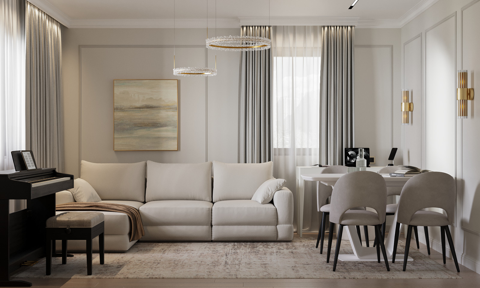 Обложка проекта: Дизайн интерьера квартиры в жилом комплексе "Хорошевский"