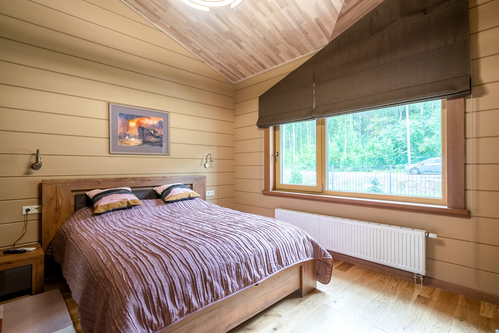 Деревянный дом с современном стиле