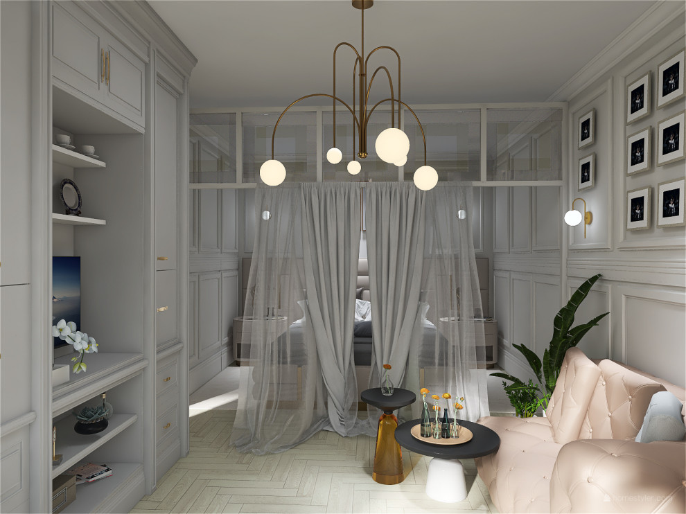 Однокомнатная квартира в стиле неокласики