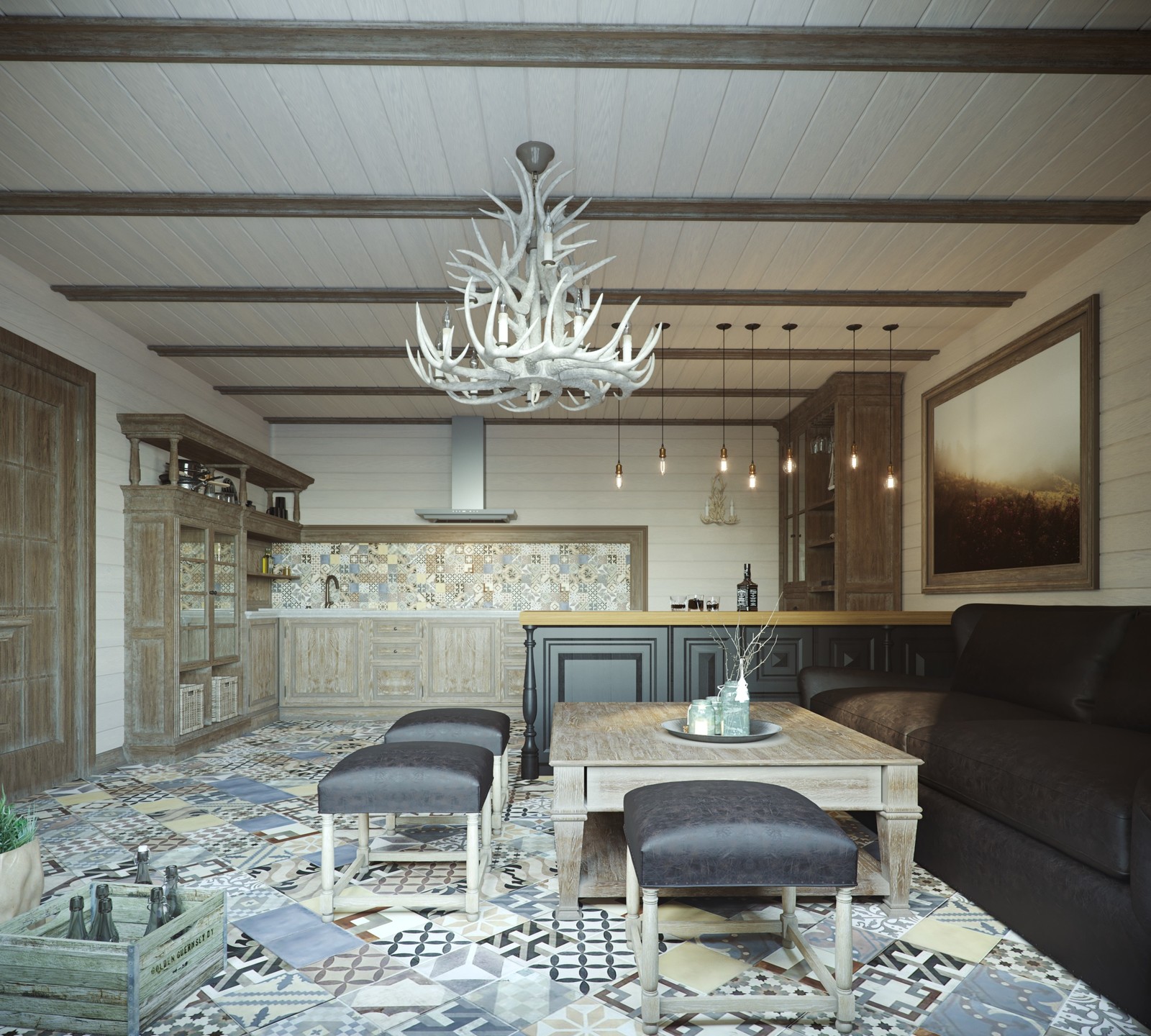 Проект комнаты отдыха в бане с мангальной