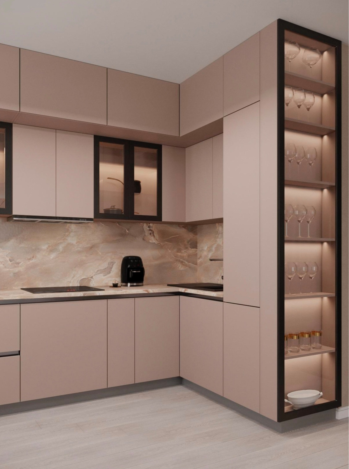 Дизайн проект 3х комнатной квартиры 82 м2 ЖК «Элегант» город Краснодар