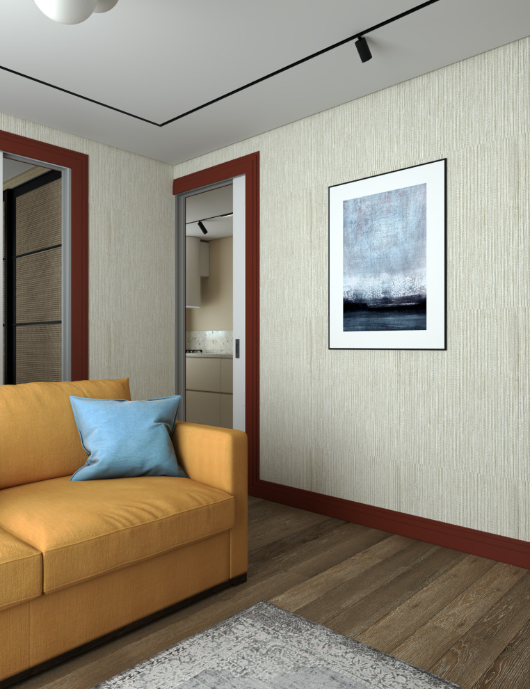 Яркая терракотовая линия