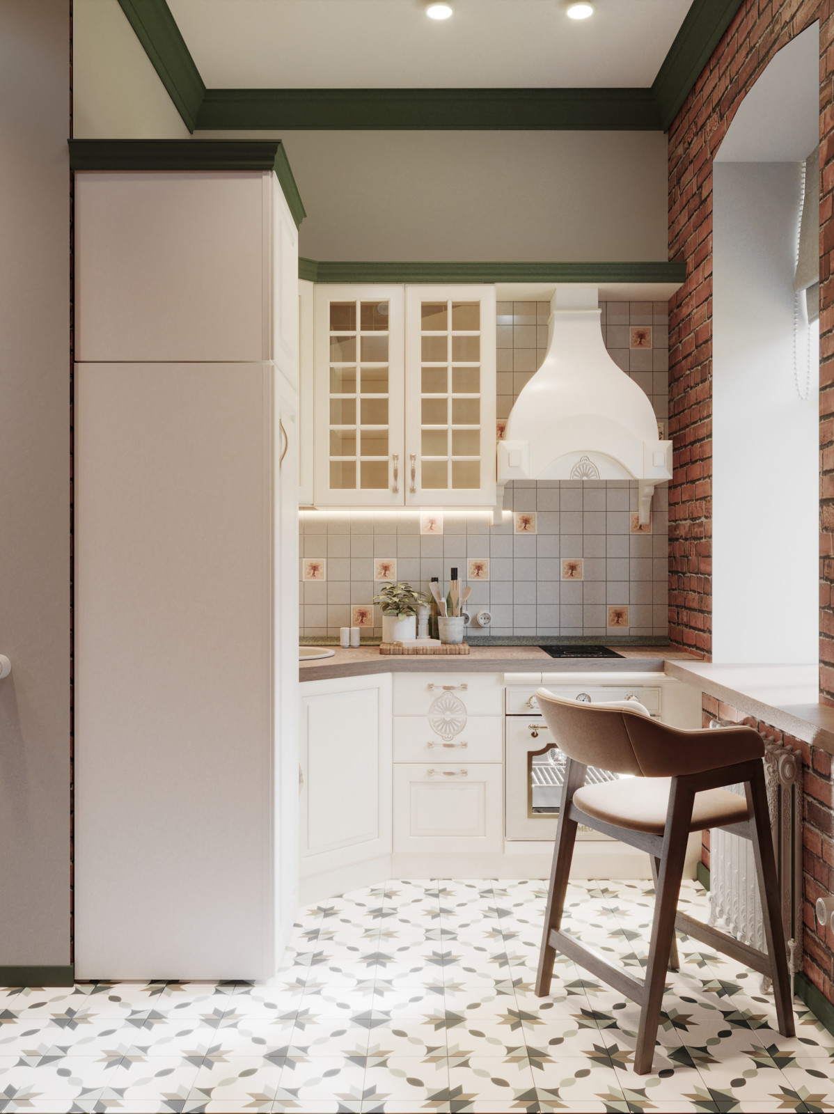 Интерьер в винтажном стиле для квартиры в доме дореволюционной застройки