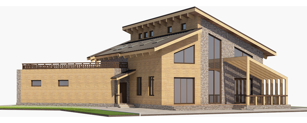 Проект дома в современном стиле