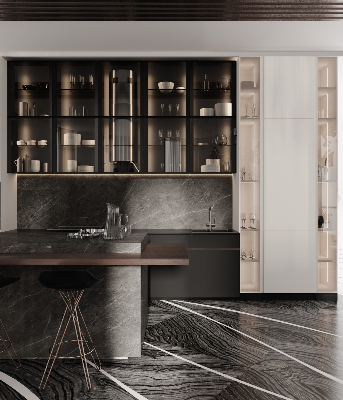 Интерьер квартиры 150 кв. м в ЖК «Плотничный» в Нижнем Новгороде