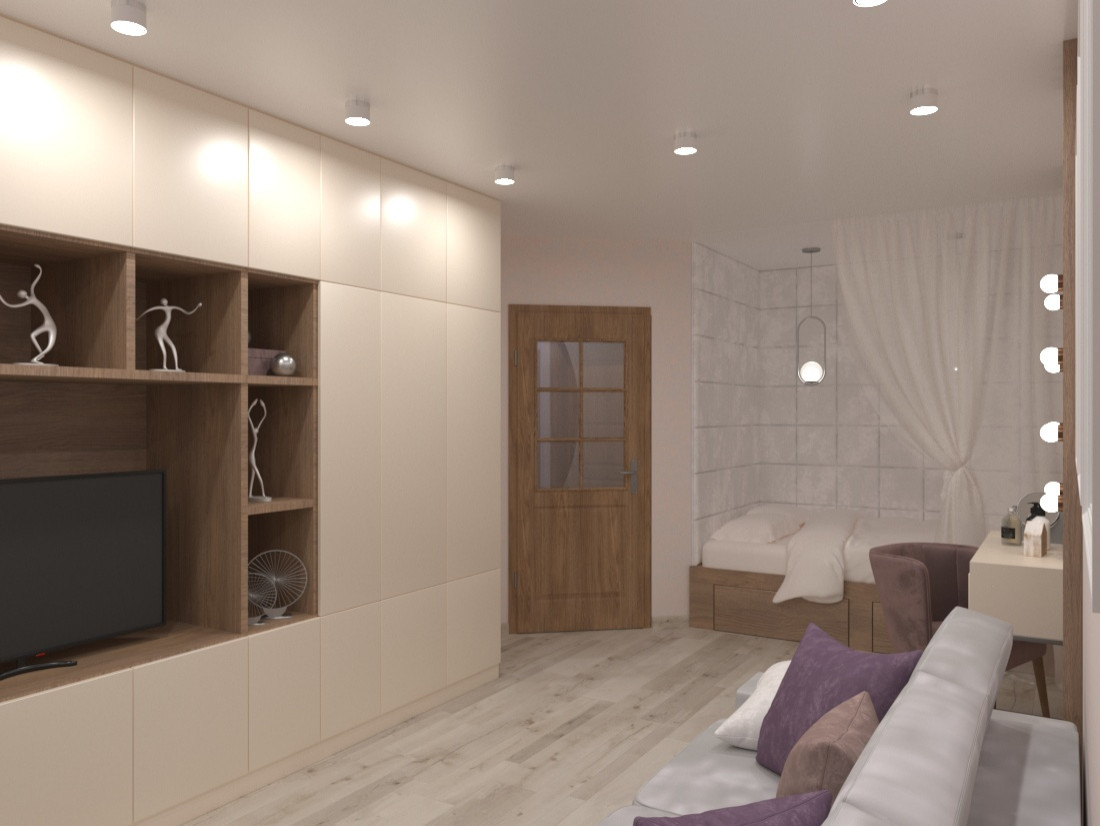 Дизайн-проект однокомнатной квартиры