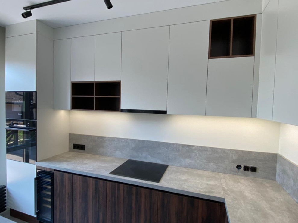 Кухня из пластика для Загородного дома