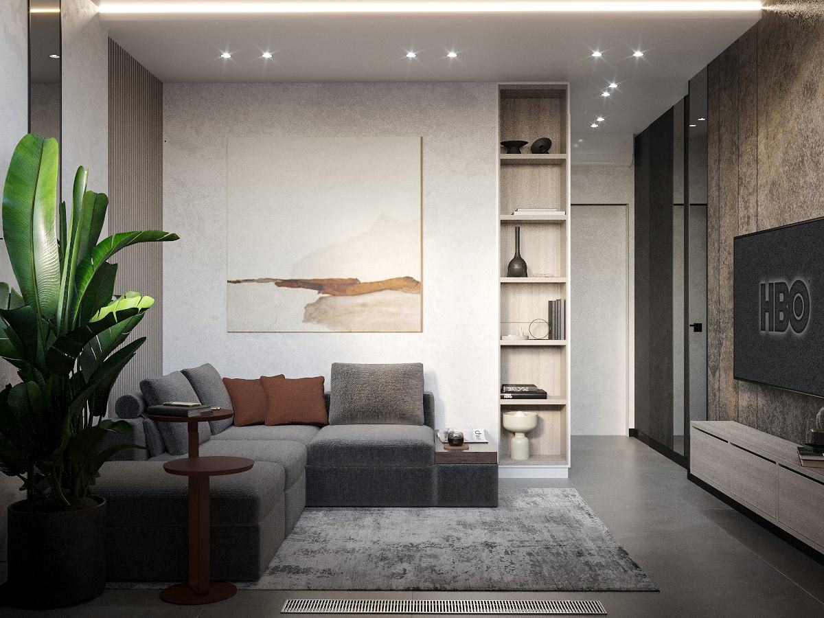 Современная квартира с акцентами