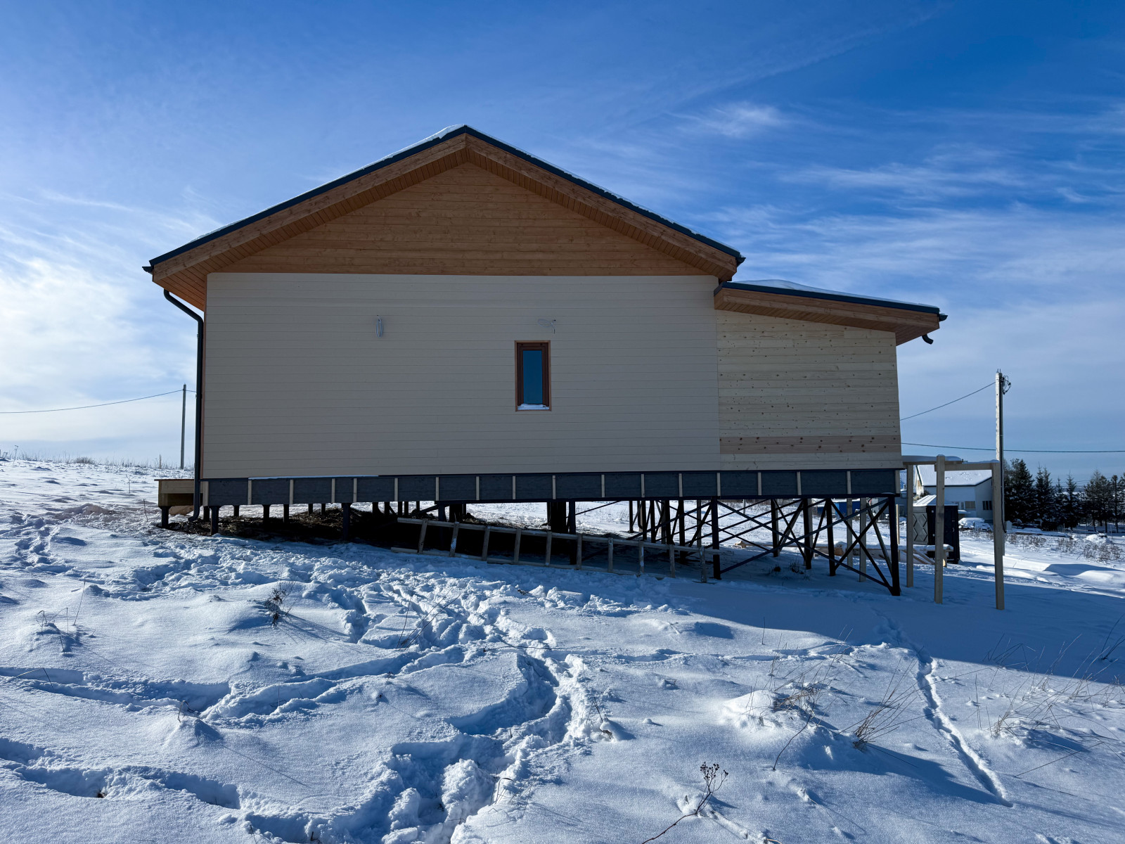 Строительство каркасного дома в Ленинградской области, Кемпелево