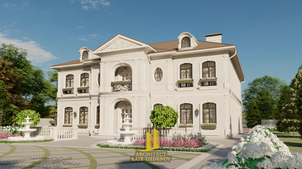 Проект дома в стиле Французский ренесанс