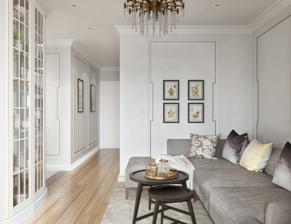 Дизайн-проект двухкомнатной квартиры в сдержанных тонах