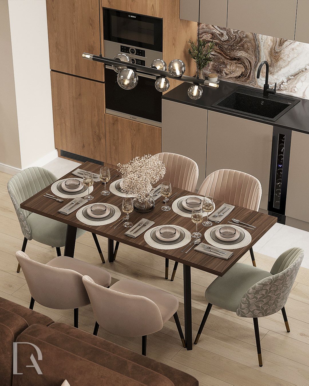 Кухня-гостиная 25,2 м2