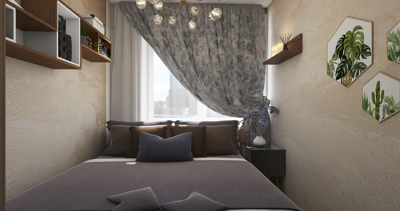 как переделать одну комнату с двумя окнами на две?