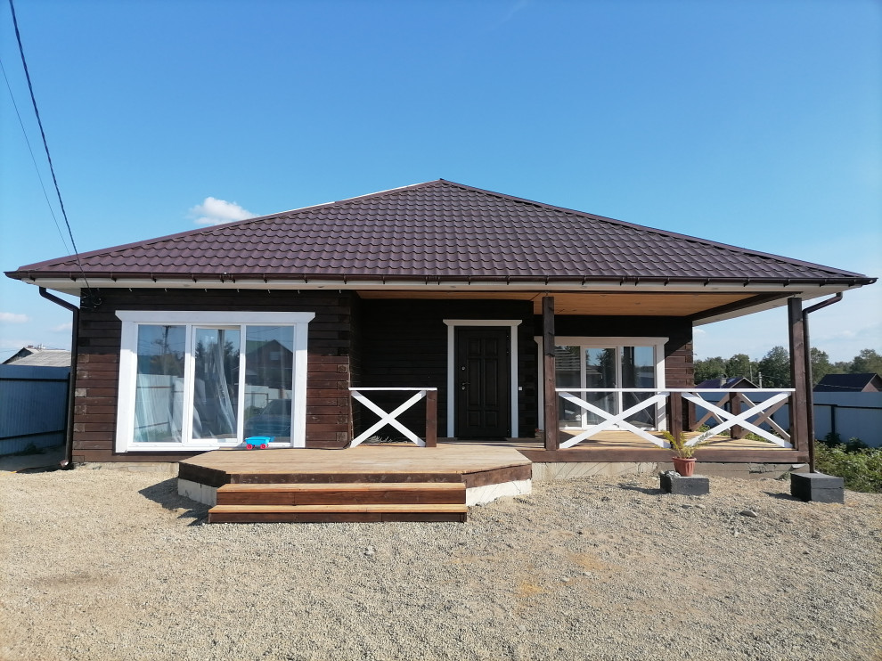 Двухэтажный дом из газобетона