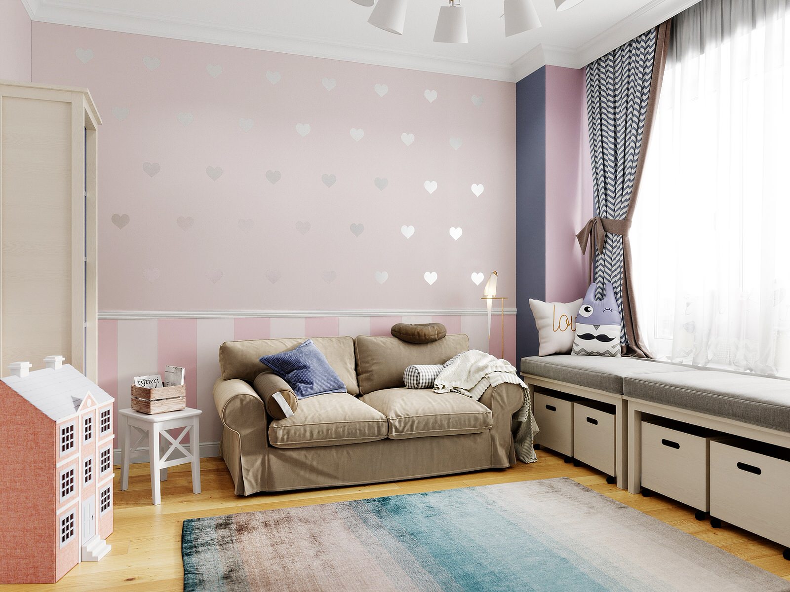 Обложка проекта: Двухуровневая квартира для семьи из 5ти человек