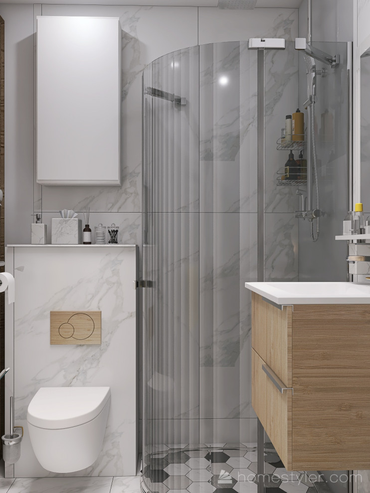 Однокомнатная квартира в скандинавском стиле