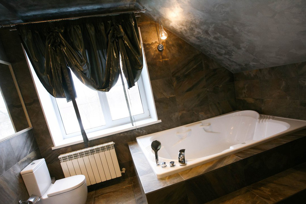 Дрм с мансардой