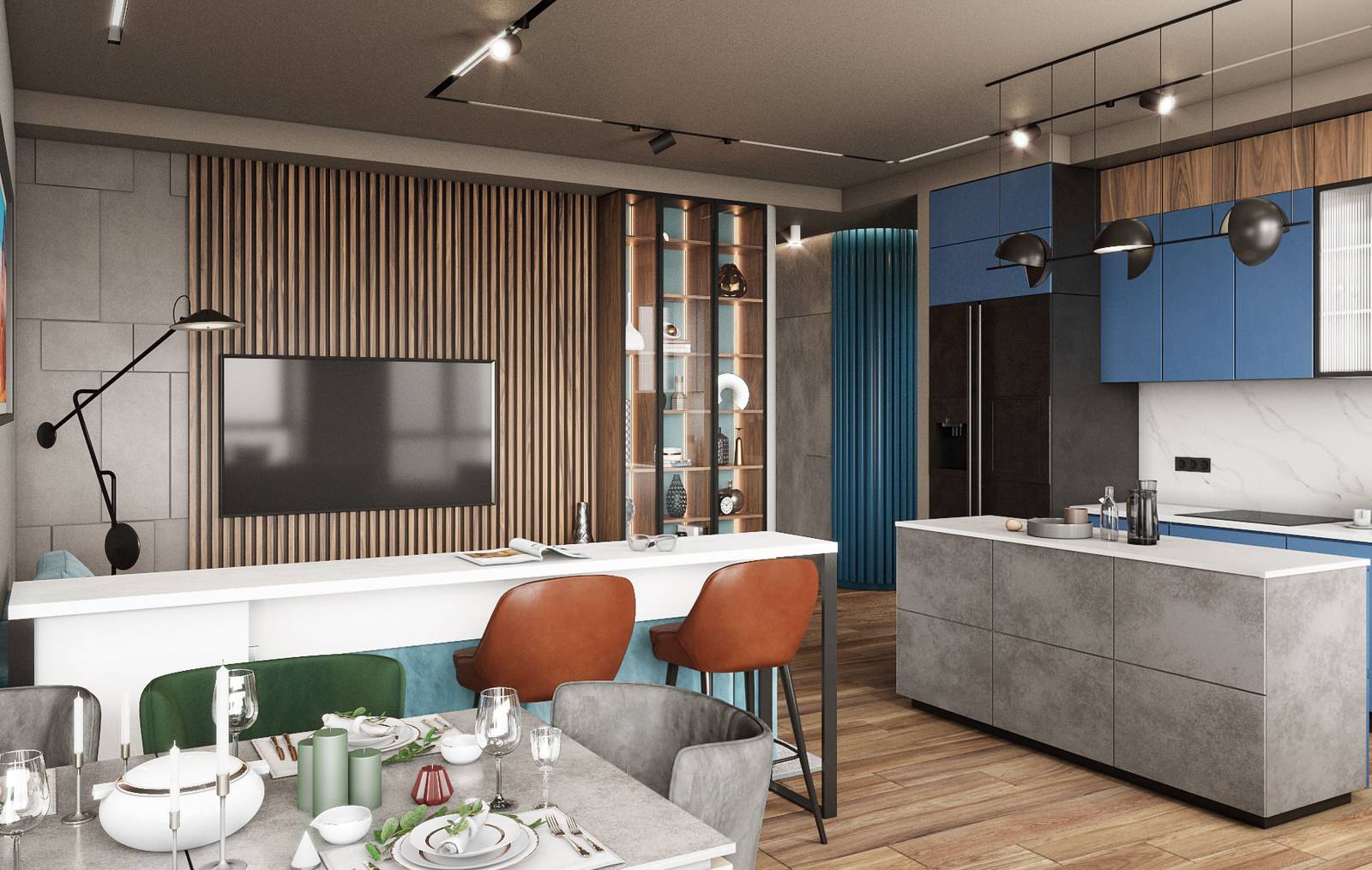 Оттенки синего и не только