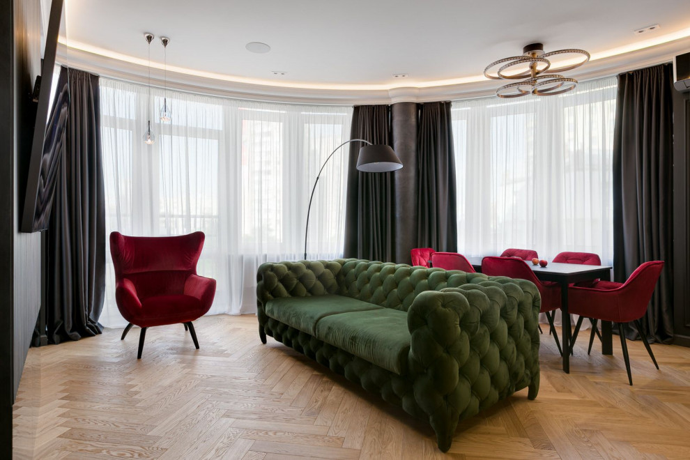 Ремонт в новостройке Москвы с яркими акцентами в интерьере