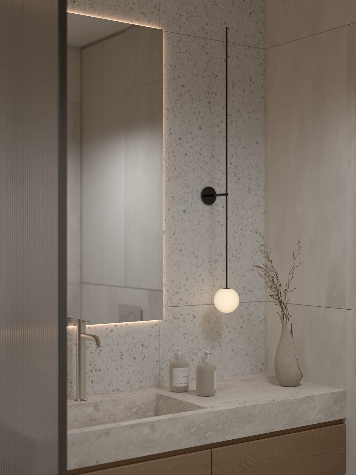 Проект 2-х уровневой квартире в эко-стиле.