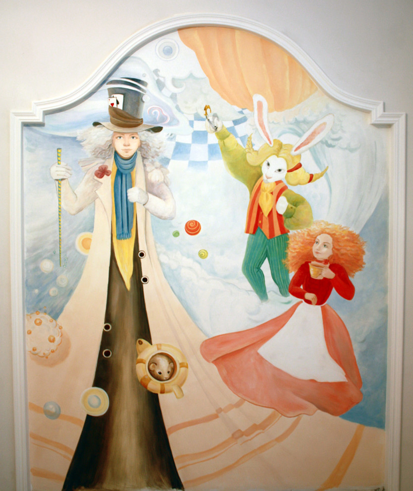 Роспись «Алиса в стране чудес»