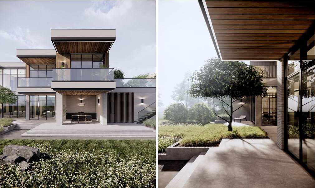 Проект с плоской кровлей 490 м2