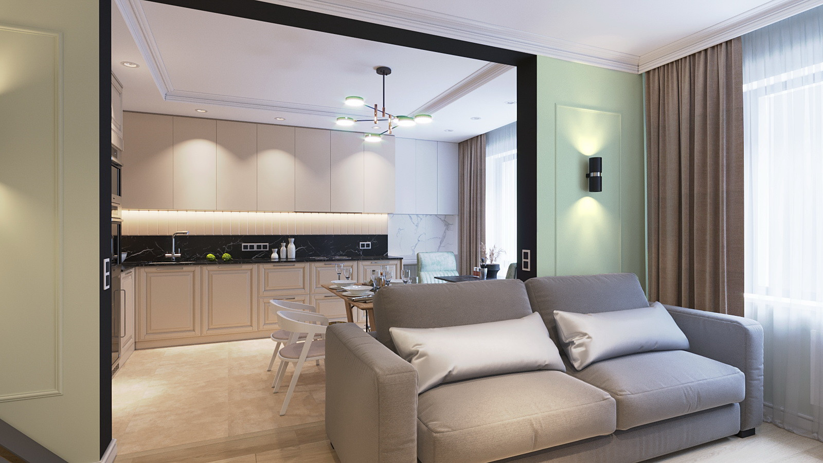 Квартира современная классика