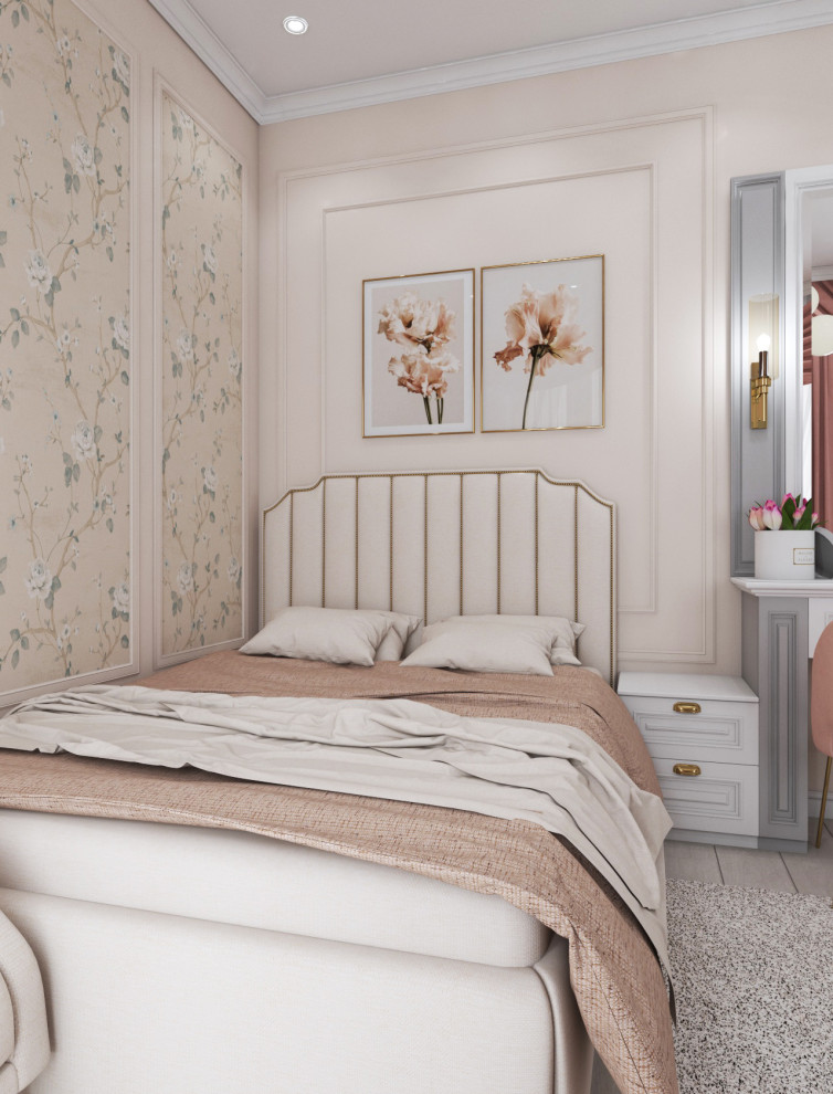 Спальня для девушки пианистки — дизайн нео классика